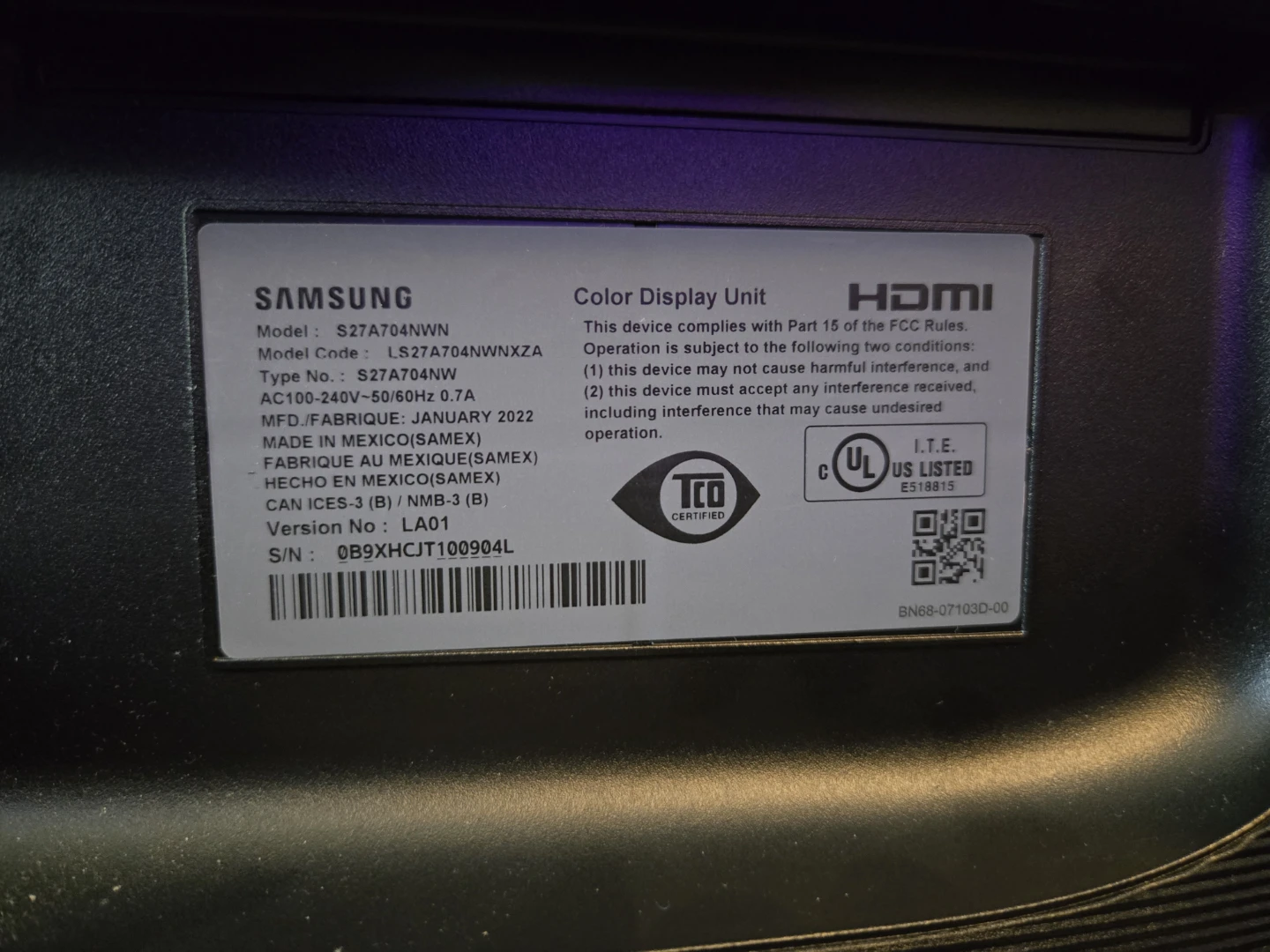 Samsung 27" 4K Monitor - photo 4