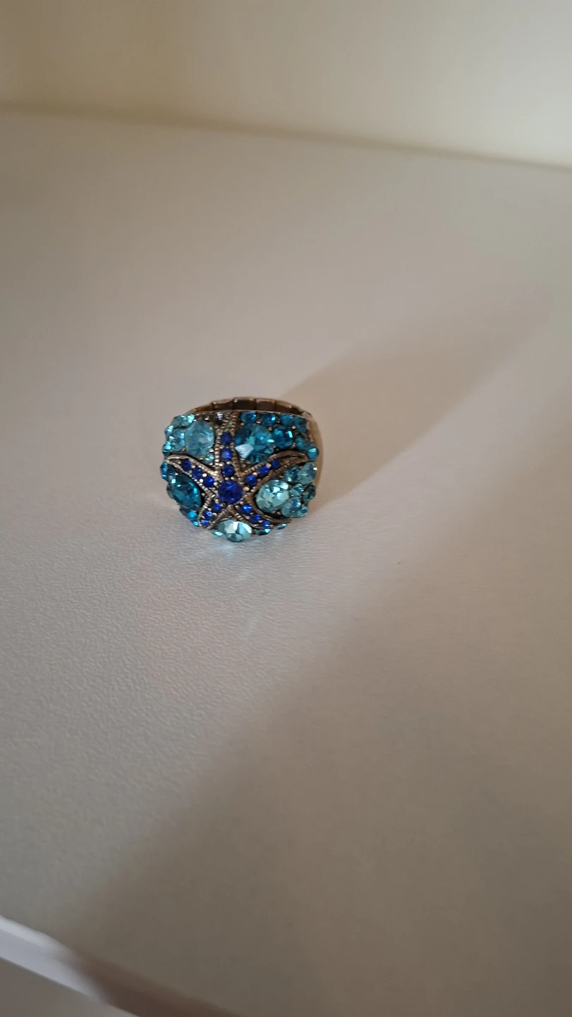 Blue Starfish Ring