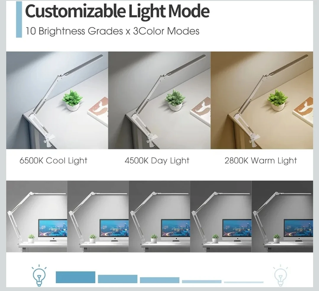 LED Desk Lamp - Dimmable Architect Lamp - photo 2