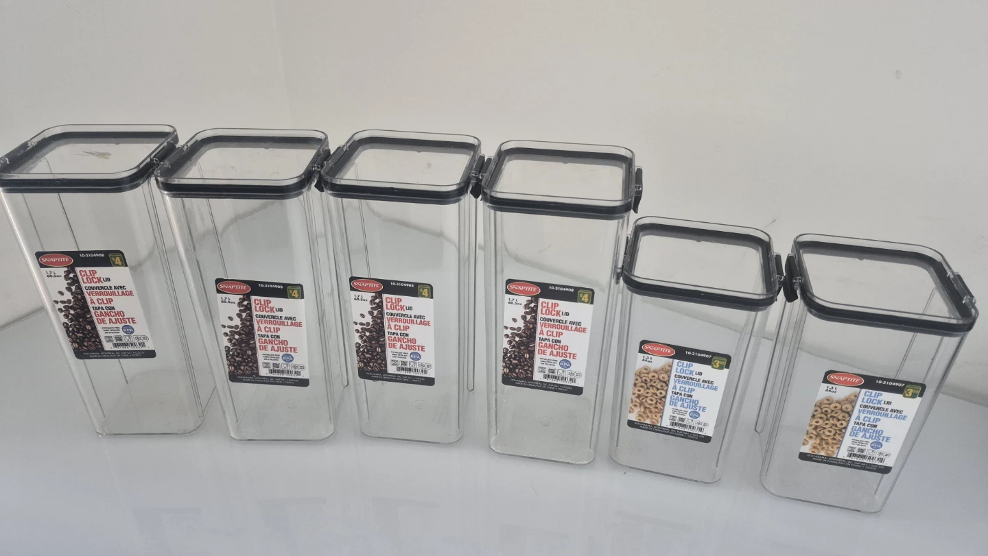 Snap Tite Clip Lock Food Storage Containers Set