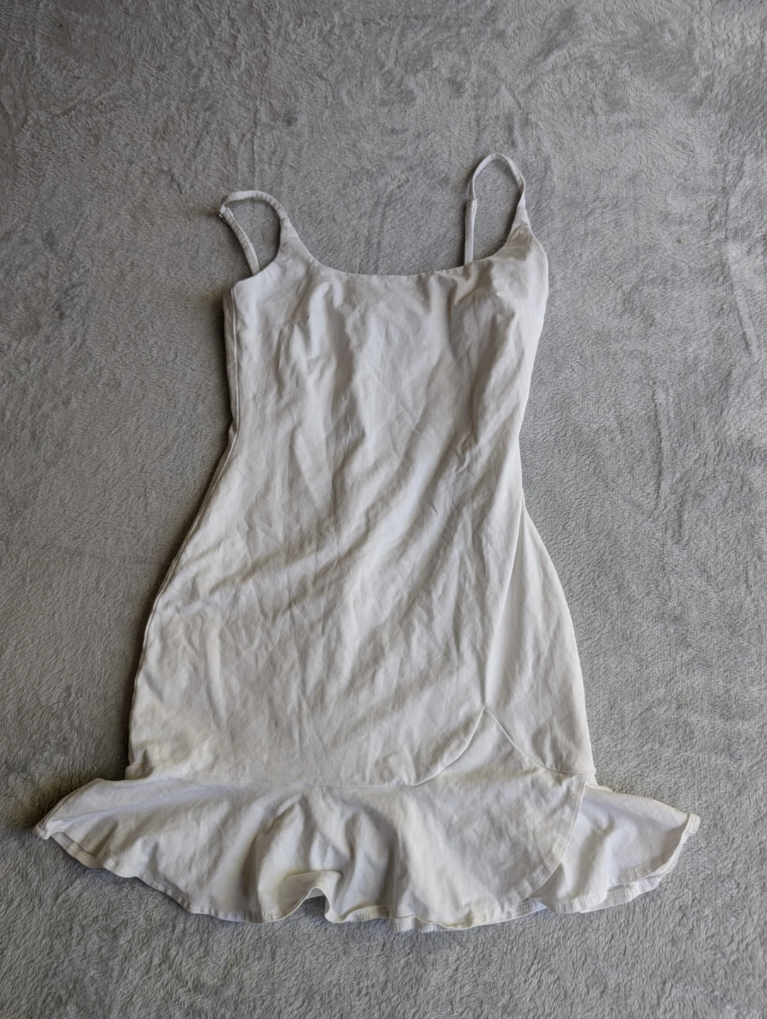 ⚽Princess Polly cotton White cami dress with ruffle hem - photo 2