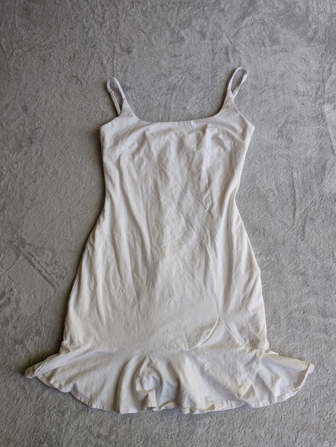 ⚽Princess Polly cotton White cami dress with ruffle hem - photo 3