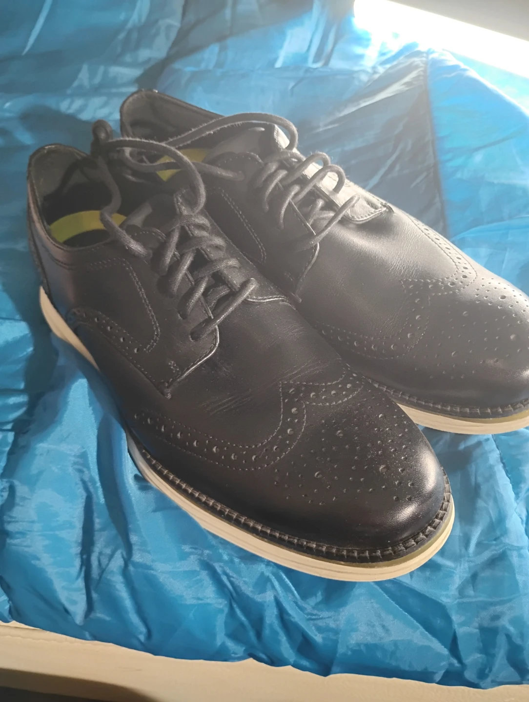 Black  Wingtip Dress Shoes - photo 2