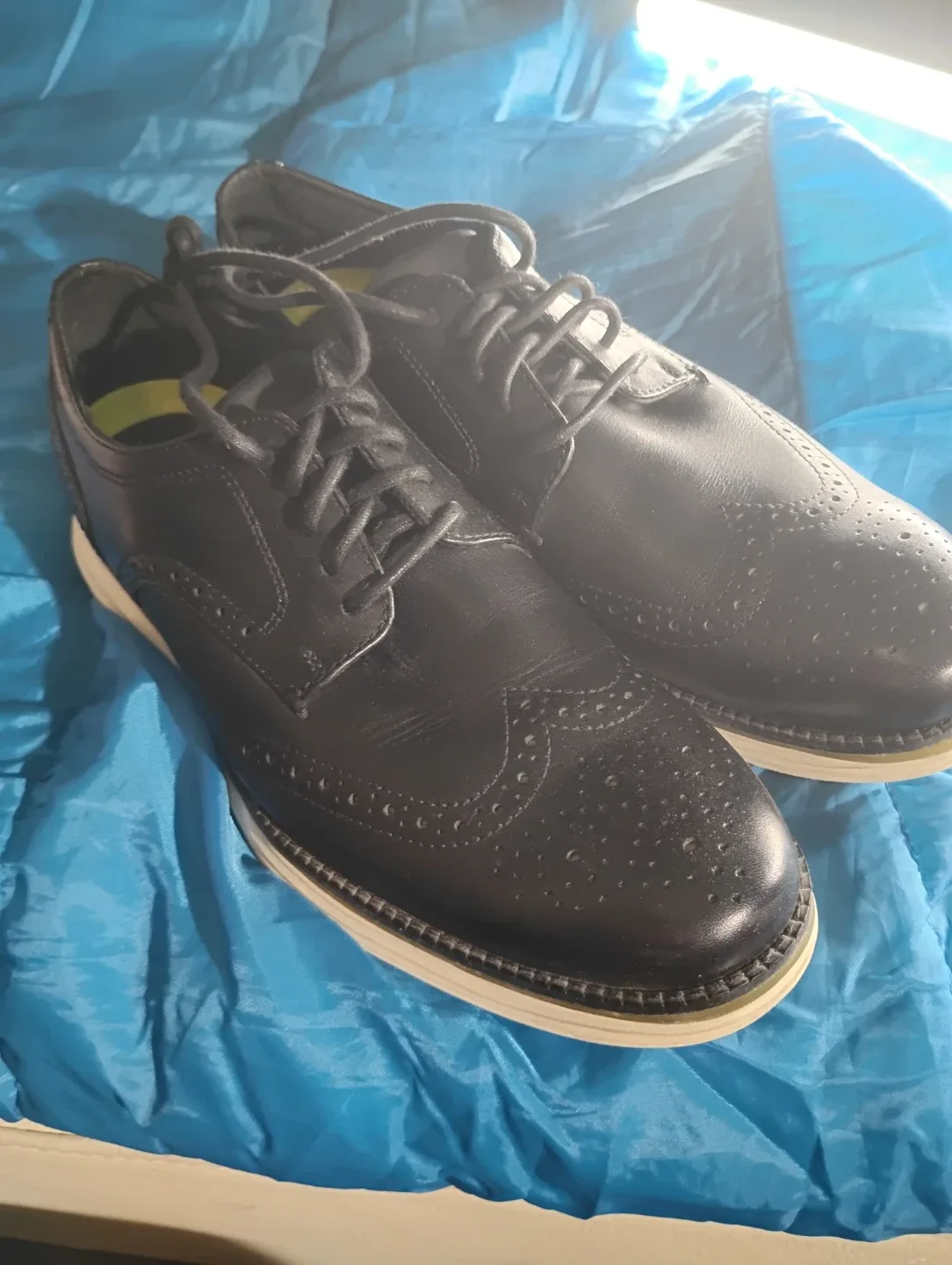 Black  Wingtip Dress Shoes - photo 2
