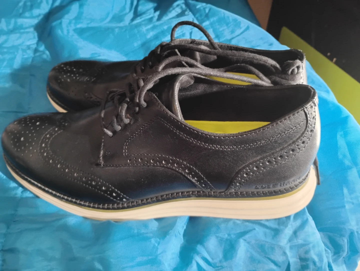 Black  Wingtip Dress Shoes - photo 3
