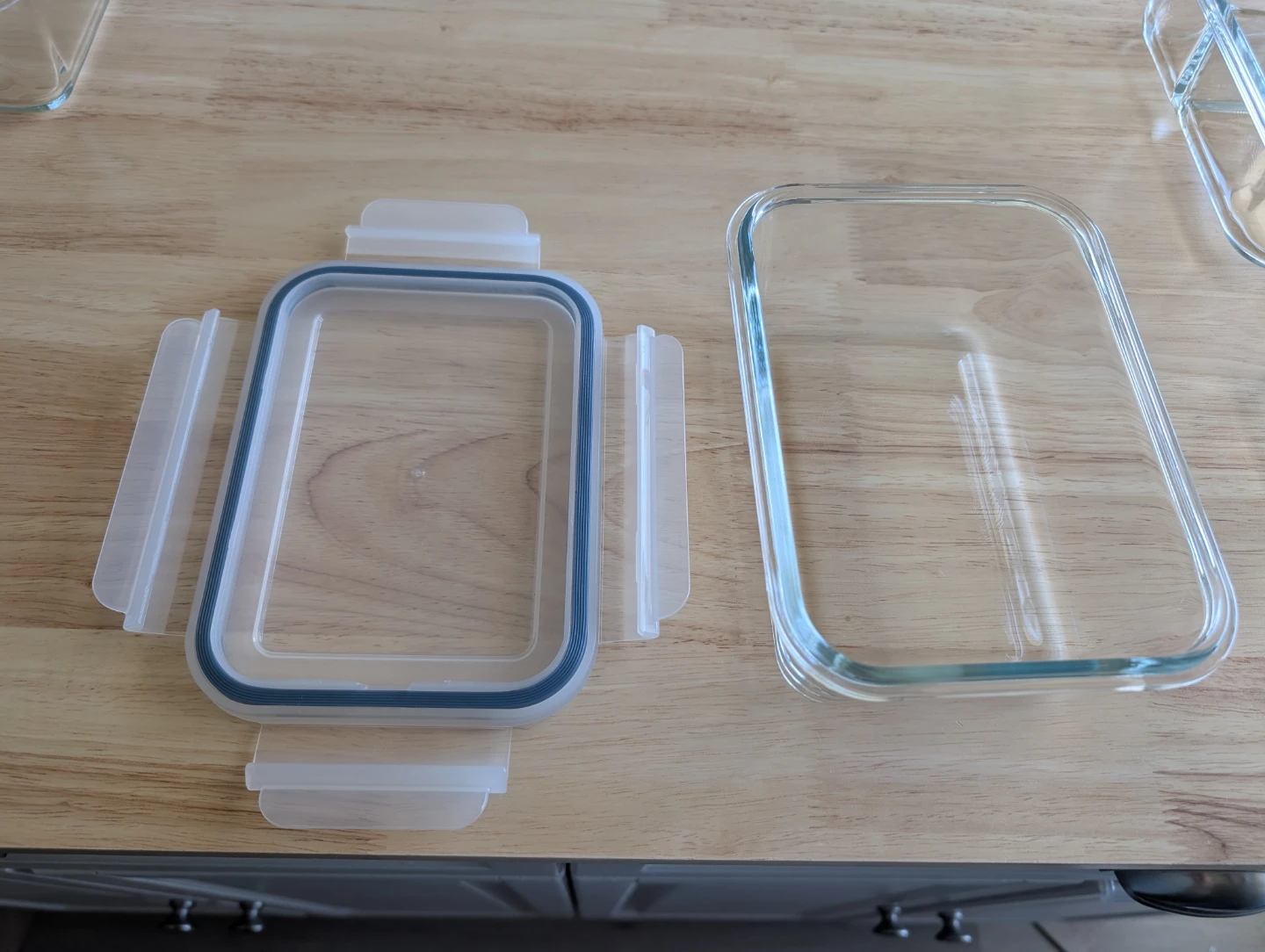 10 Vida Glass Food Containers with - 970 mL,