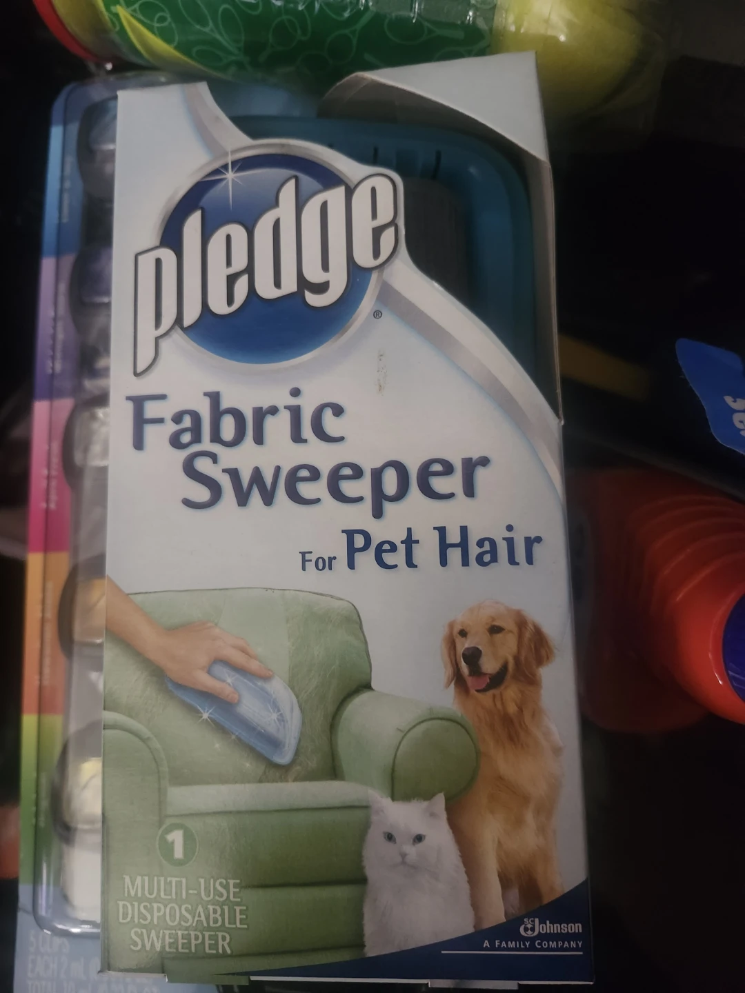 Pledge Fabric Sweeper for Pet Hair