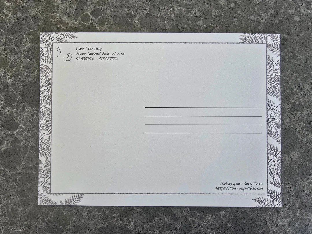 Jasper National Park Postcard 5x7 - photo 2