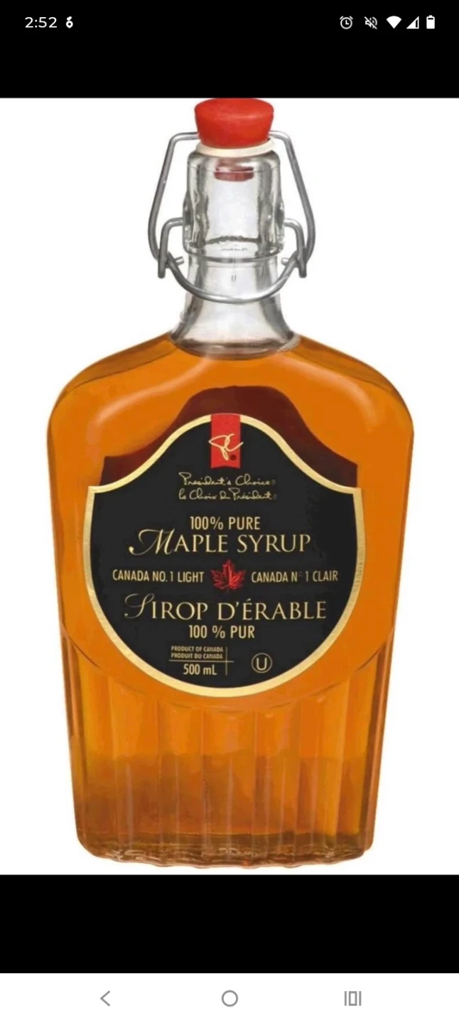 President's Choice 100% Pure Maple Syrup ⚽