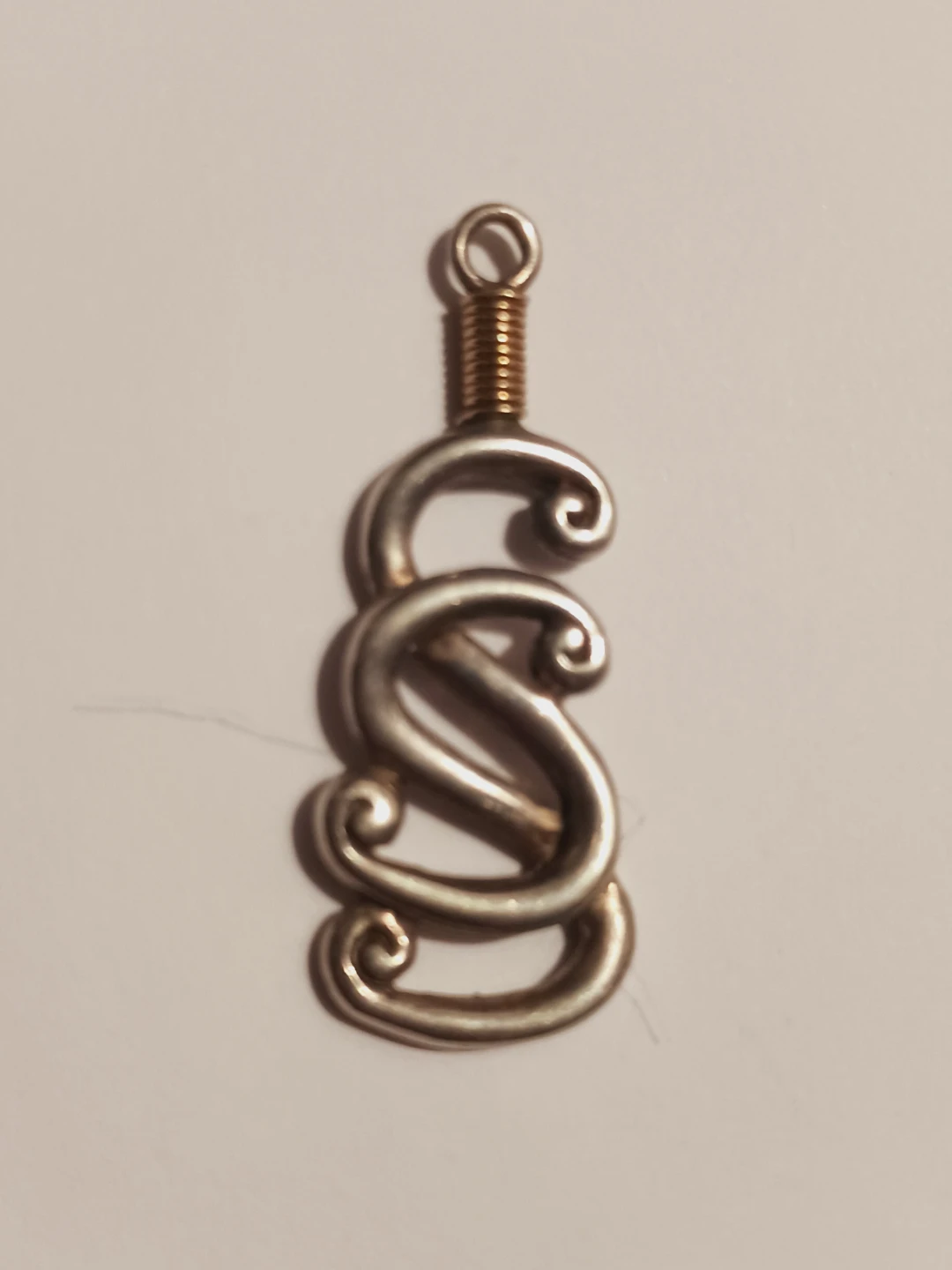 Handmade Sterling Silver 925 'S' Pendant