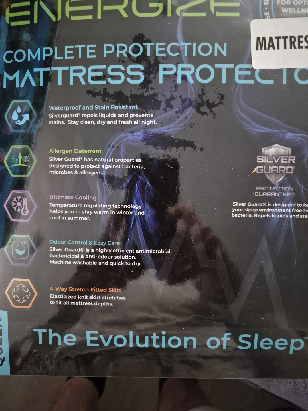 Energize Complete Protection Mattress Protector Queen