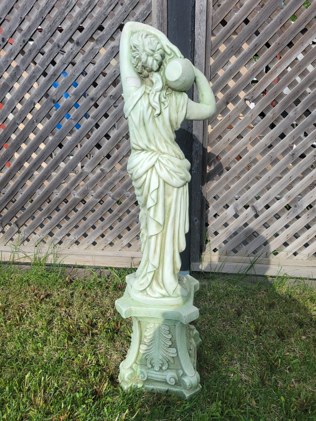 Vintage Garden Statue with Pedestal - photo 4