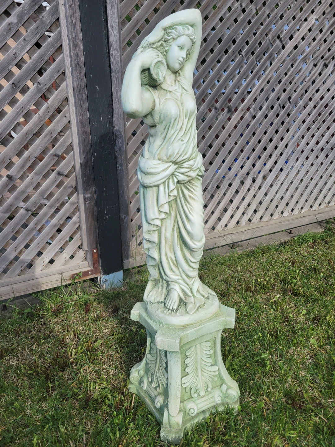 Vintage Garden Statue with Pedestal - photo 5