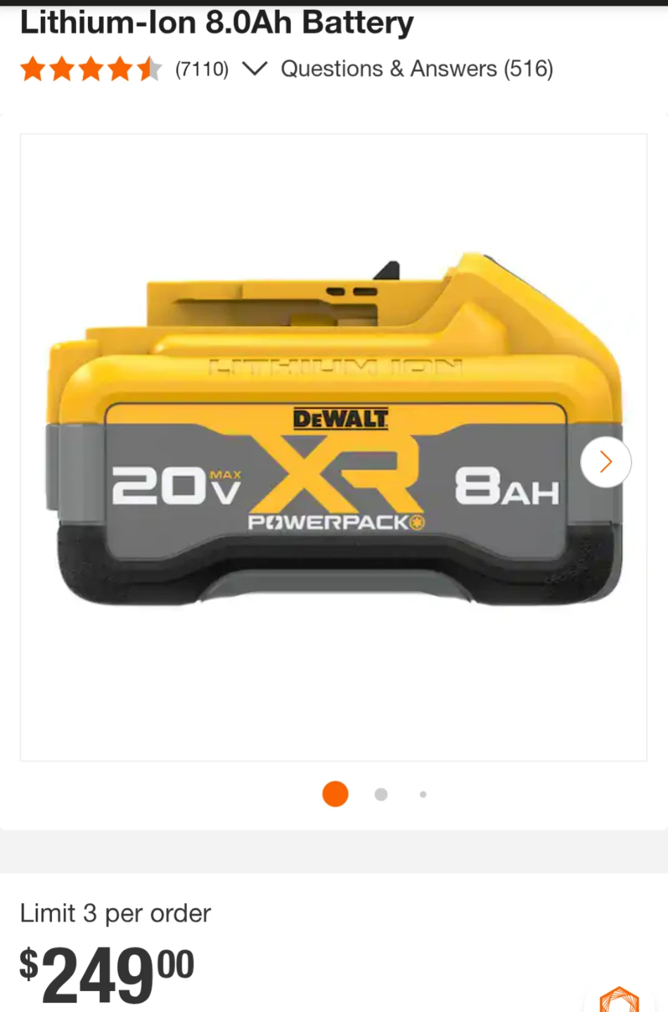 20-60V Max DeWalt 8AH XR Lithium Power FAST CHARGING Starter Kit - photo 2
