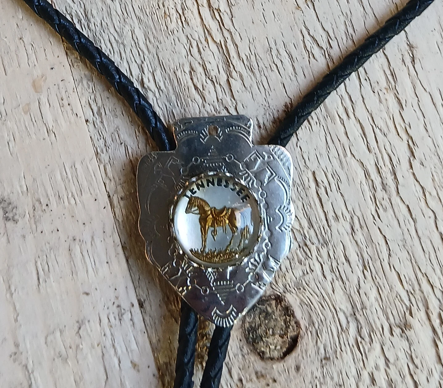 Vintage Tennessee Horse Bolo Tie - photo 2