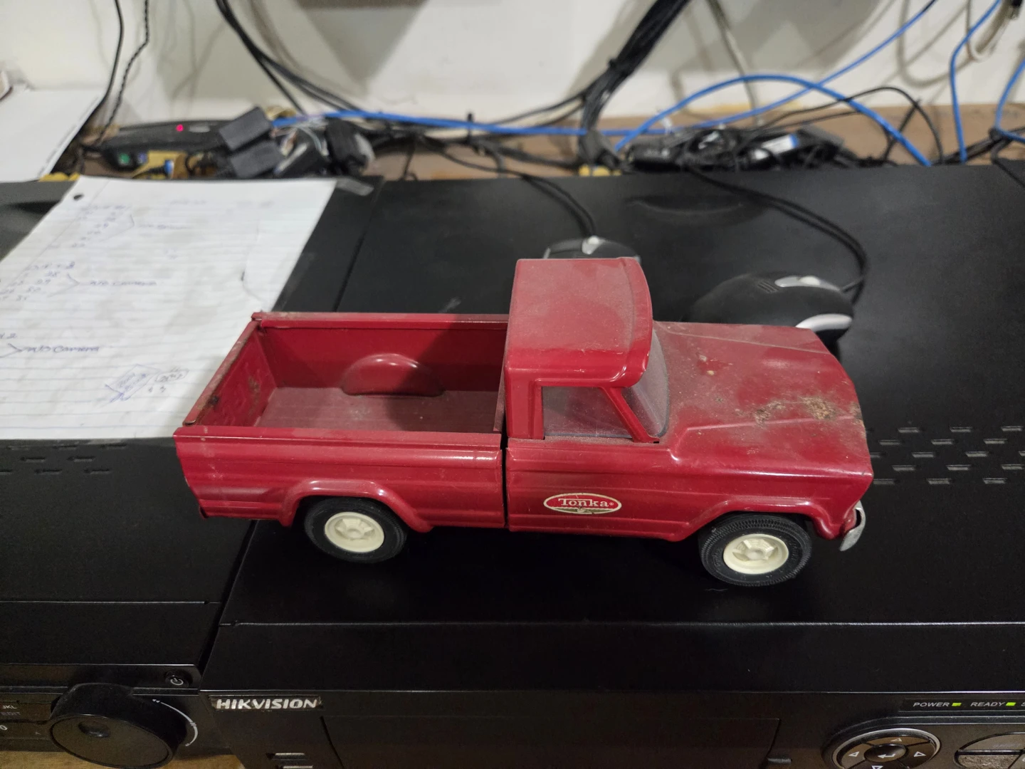 Red Tonka Pickup Truck Toy
