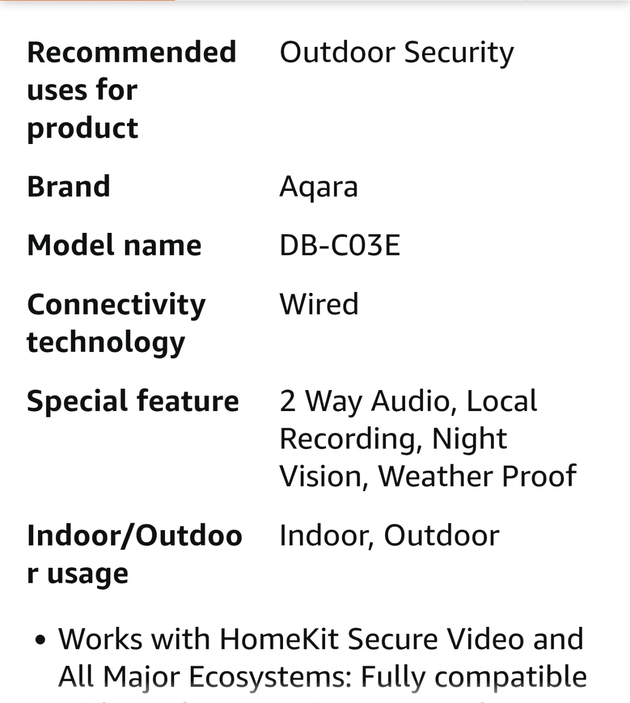 Aqara doorbell