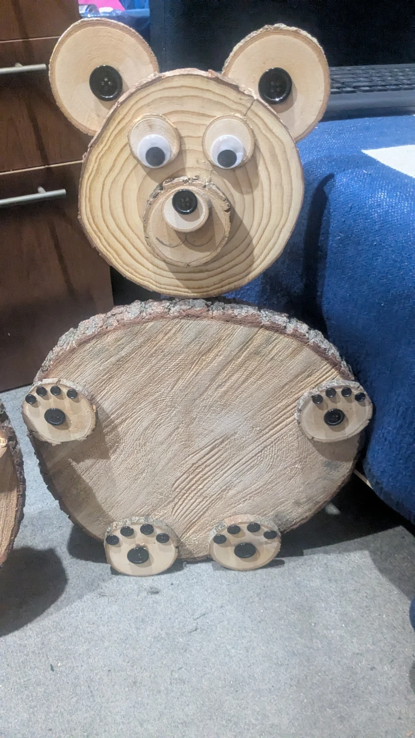 Wooden Bear Decoration