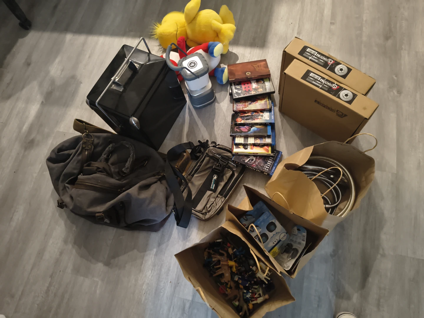 GCOMET Boxes (2) & Various Bags of Items