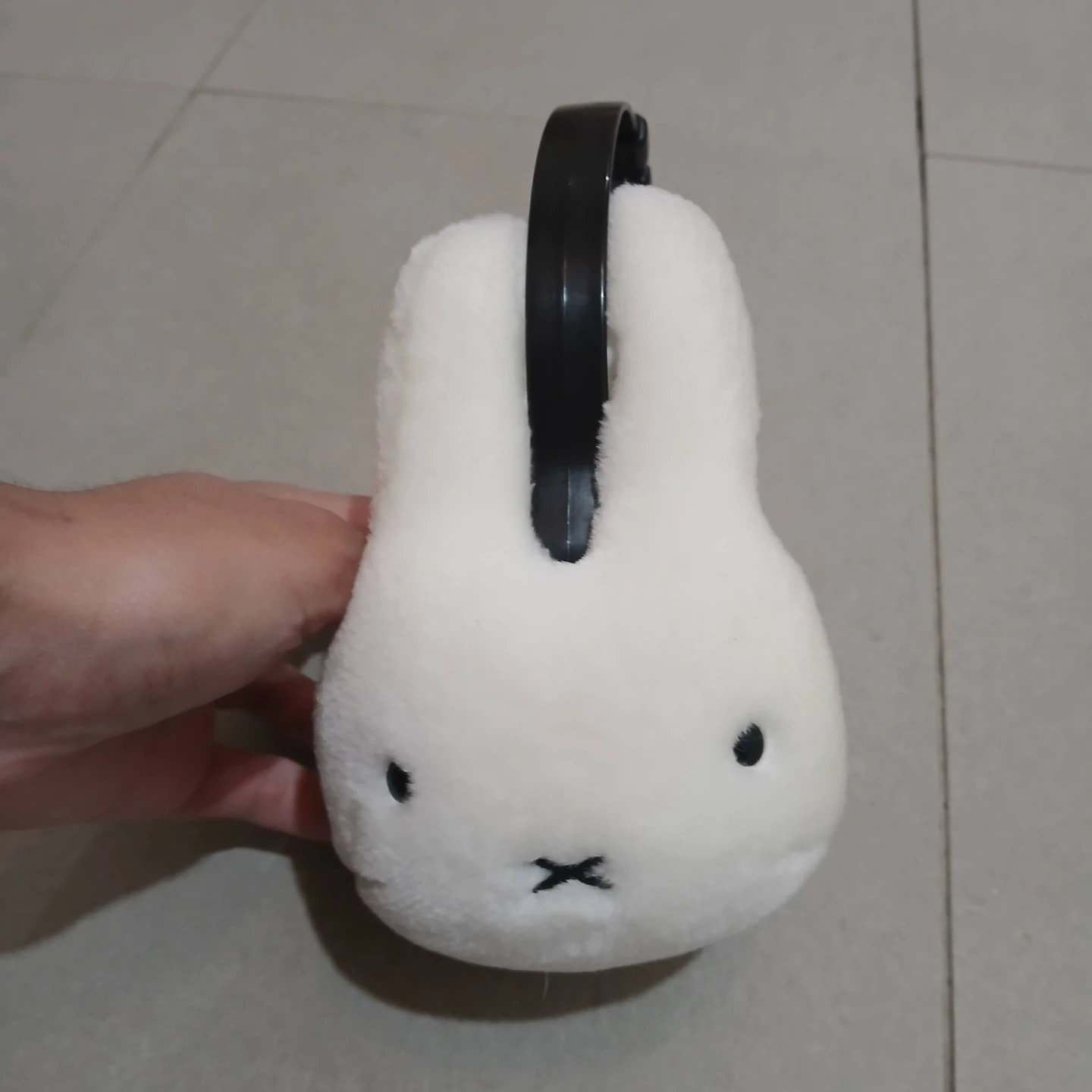 ⚽ White Plush Miffy Earmuffs