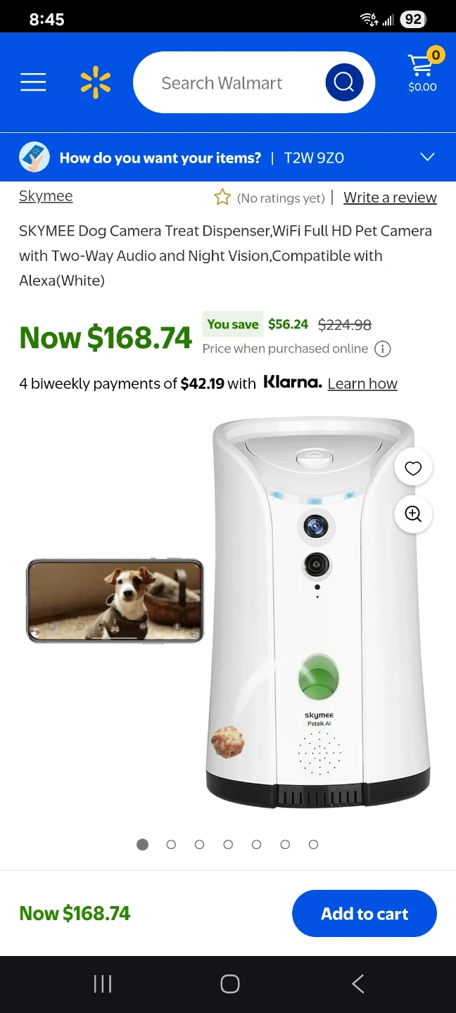 Petalk AI Dog Camera & Treat Dispenser
