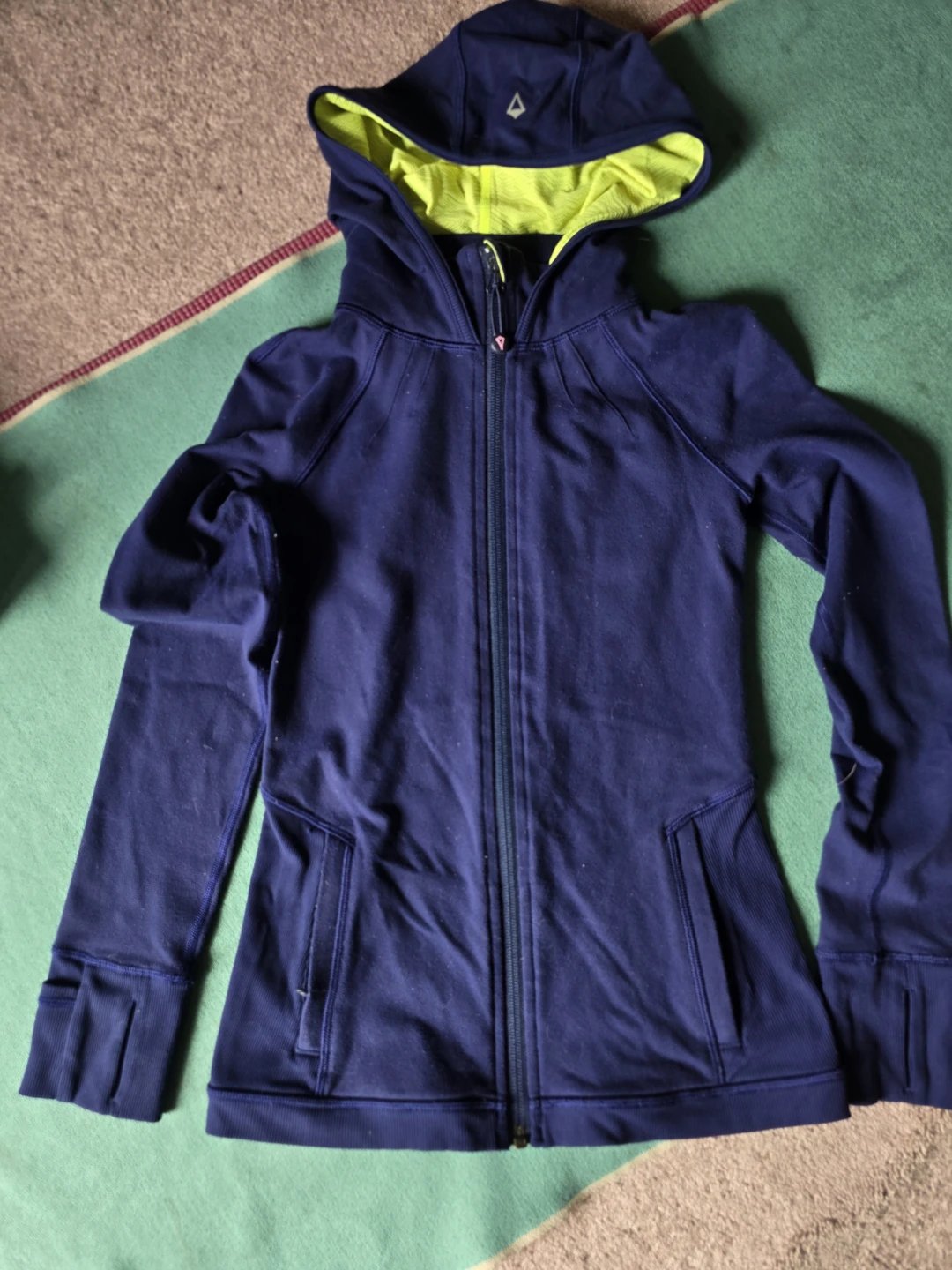 Aviva by Lululemon Navy Blue Zip-Up Hoodie
