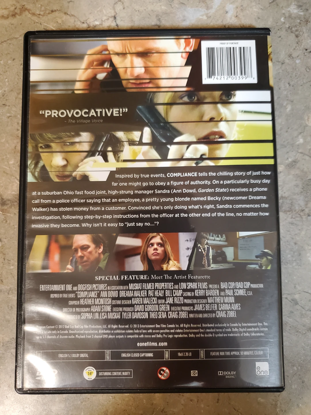 Compliance DVD Movie ⚽ - photo 2