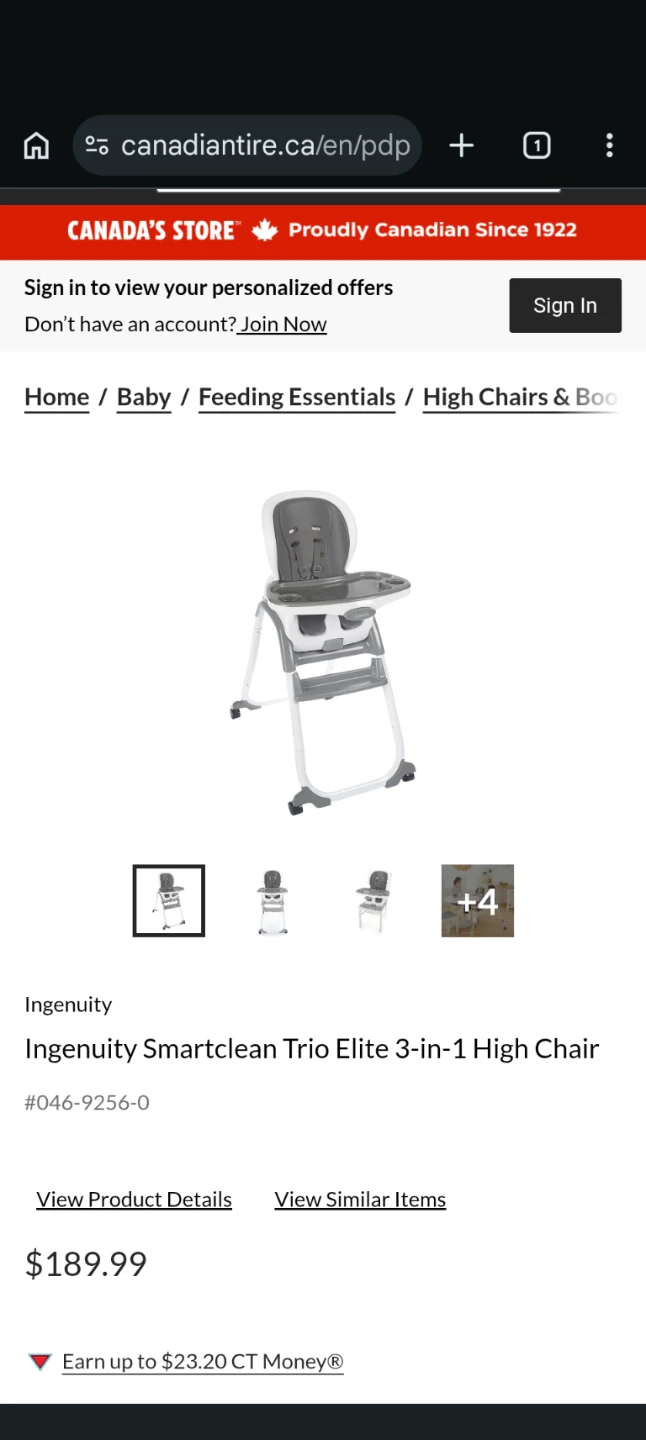 Ingenuity 3 in 1 Baby High Chair - photo 4