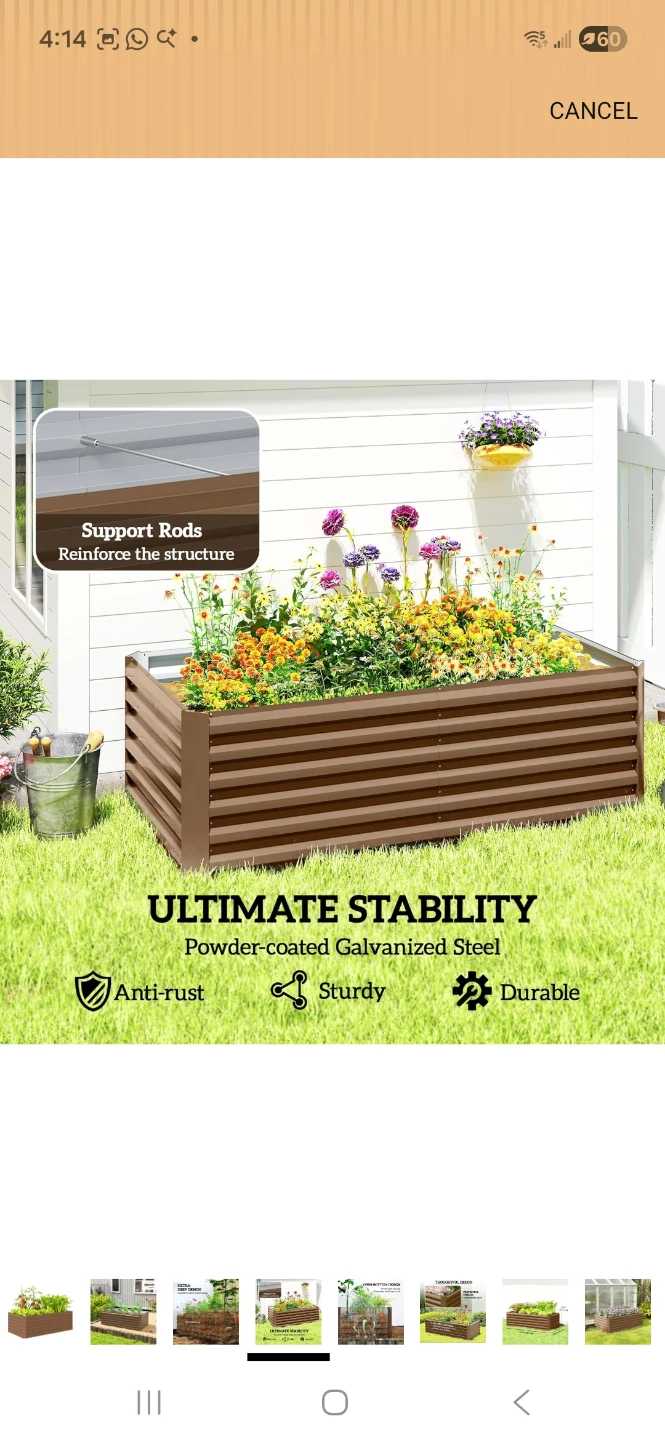 Raised Garden Bed Kit (Brown) - photo 3