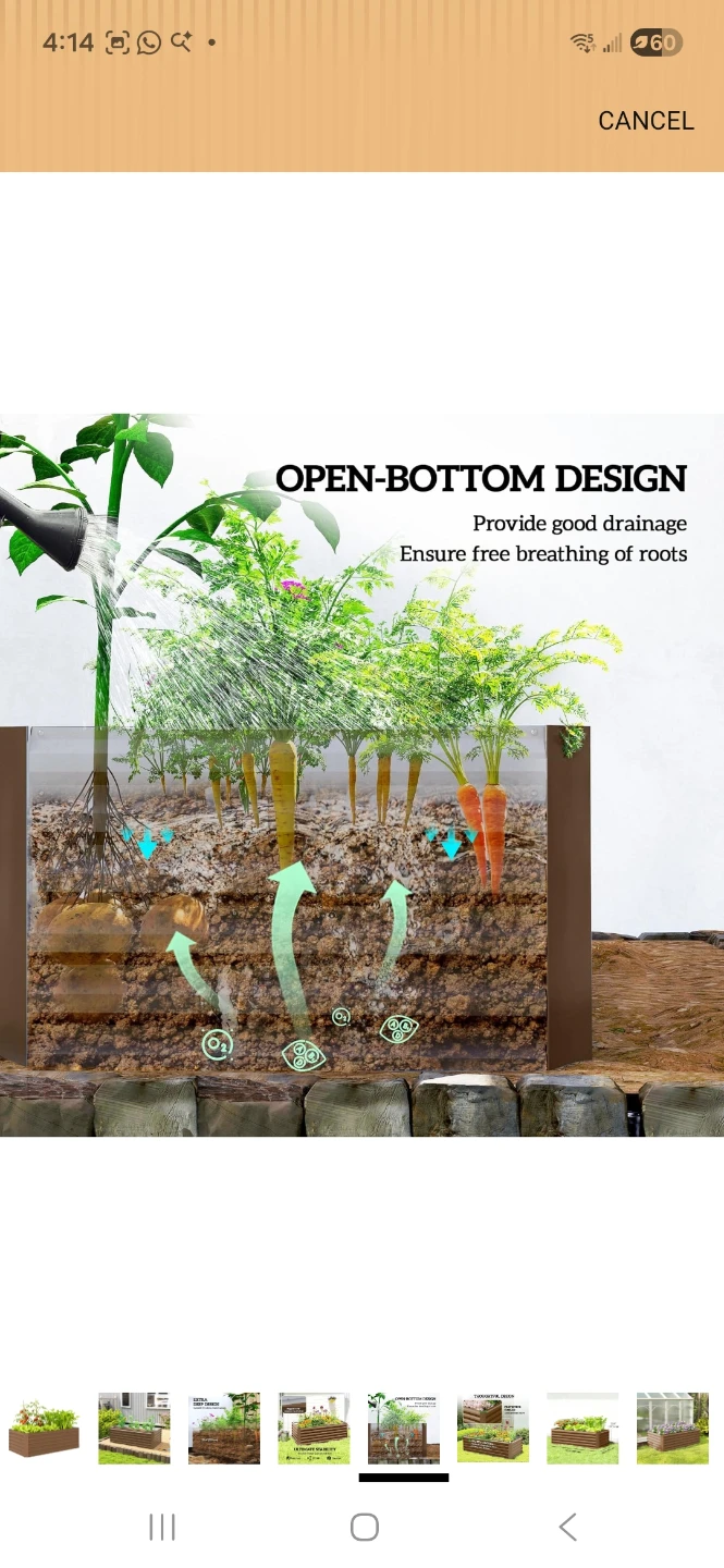Raised Garden Bed Kit (Brown) - photo 4