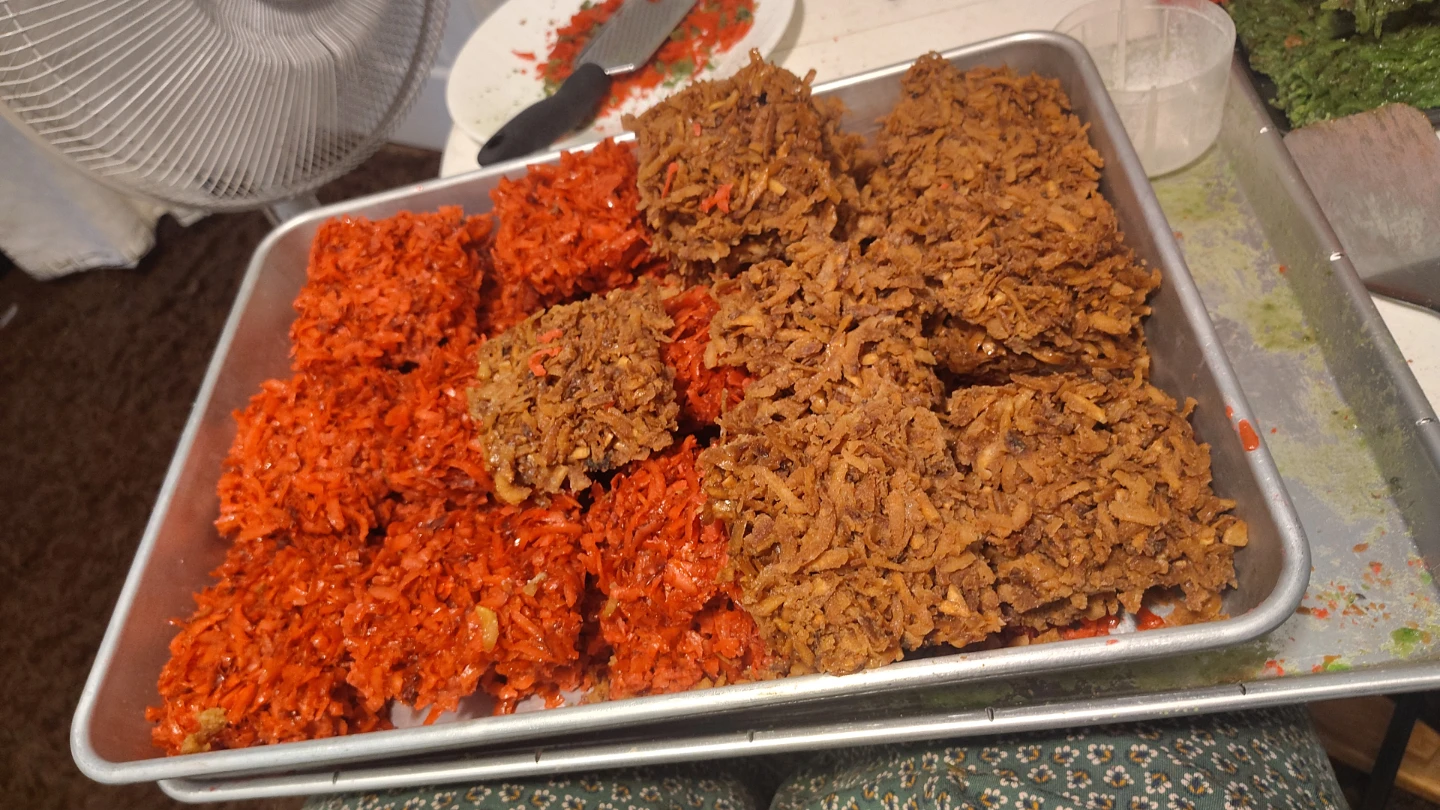 Homemade Coconut Candy - Red, Green, and Brown - photo 3