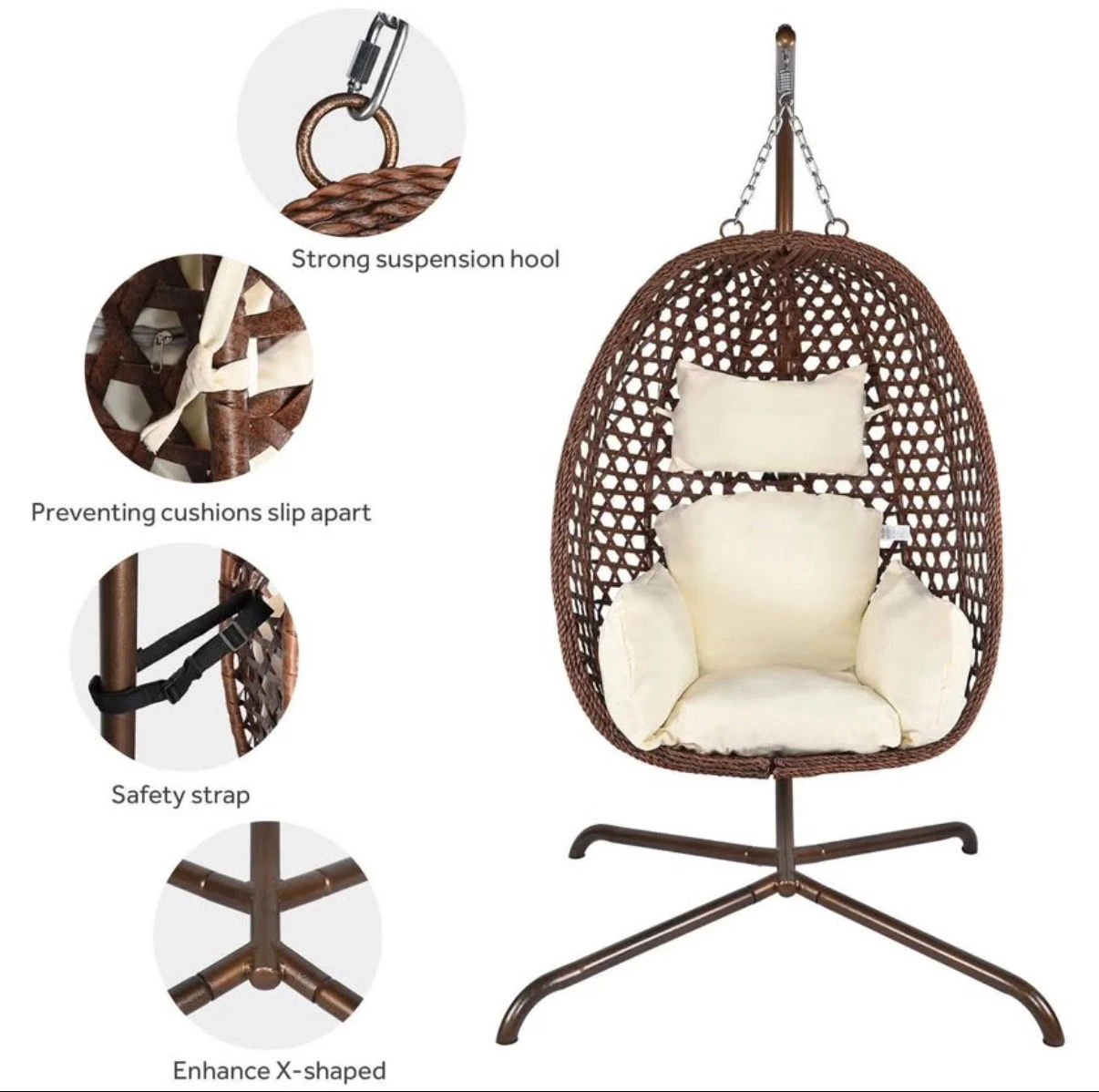 Brand new in box egg chair $250 - photo 2