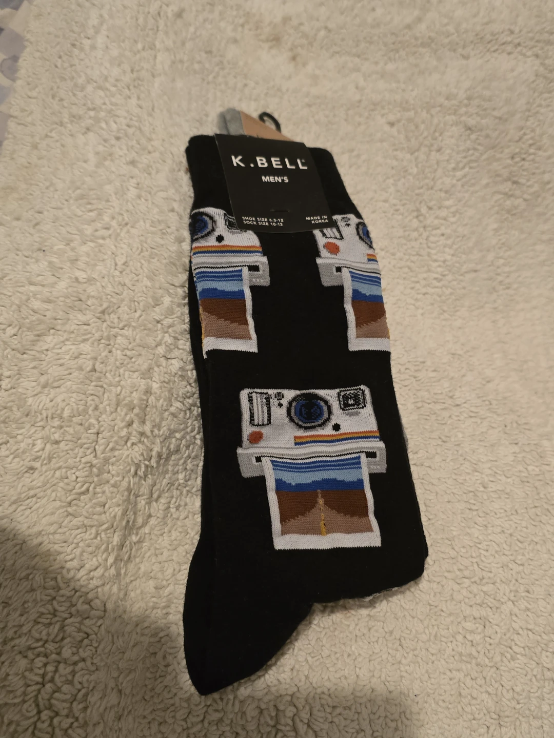 2 Pair of K. Bell Men's Socks - Size 10-13 - photo 2