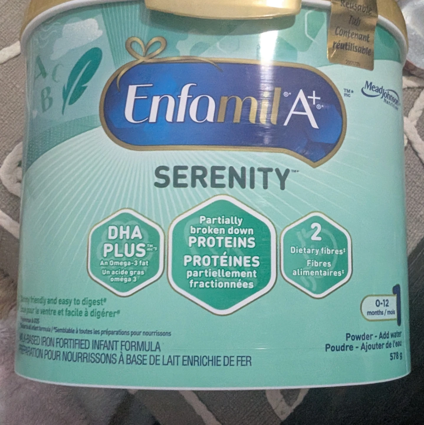 Enfamil A+ Serenity Infant Formula 578g