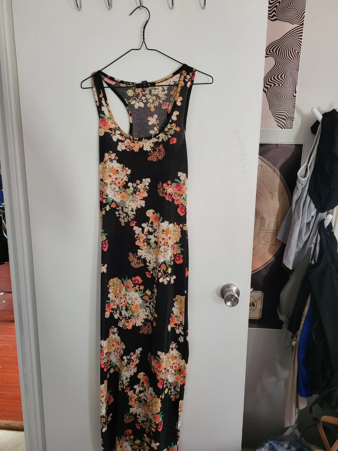 Black Floral Maxi Dress