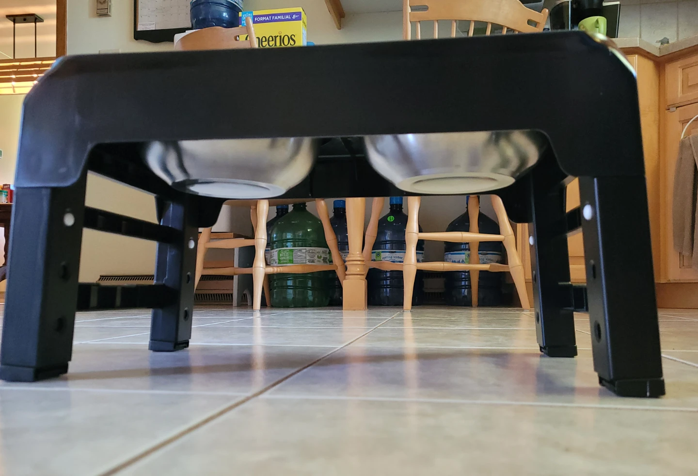 Elevated Dog Bowl Feeder with Stainless Steel Bowls - photo 3