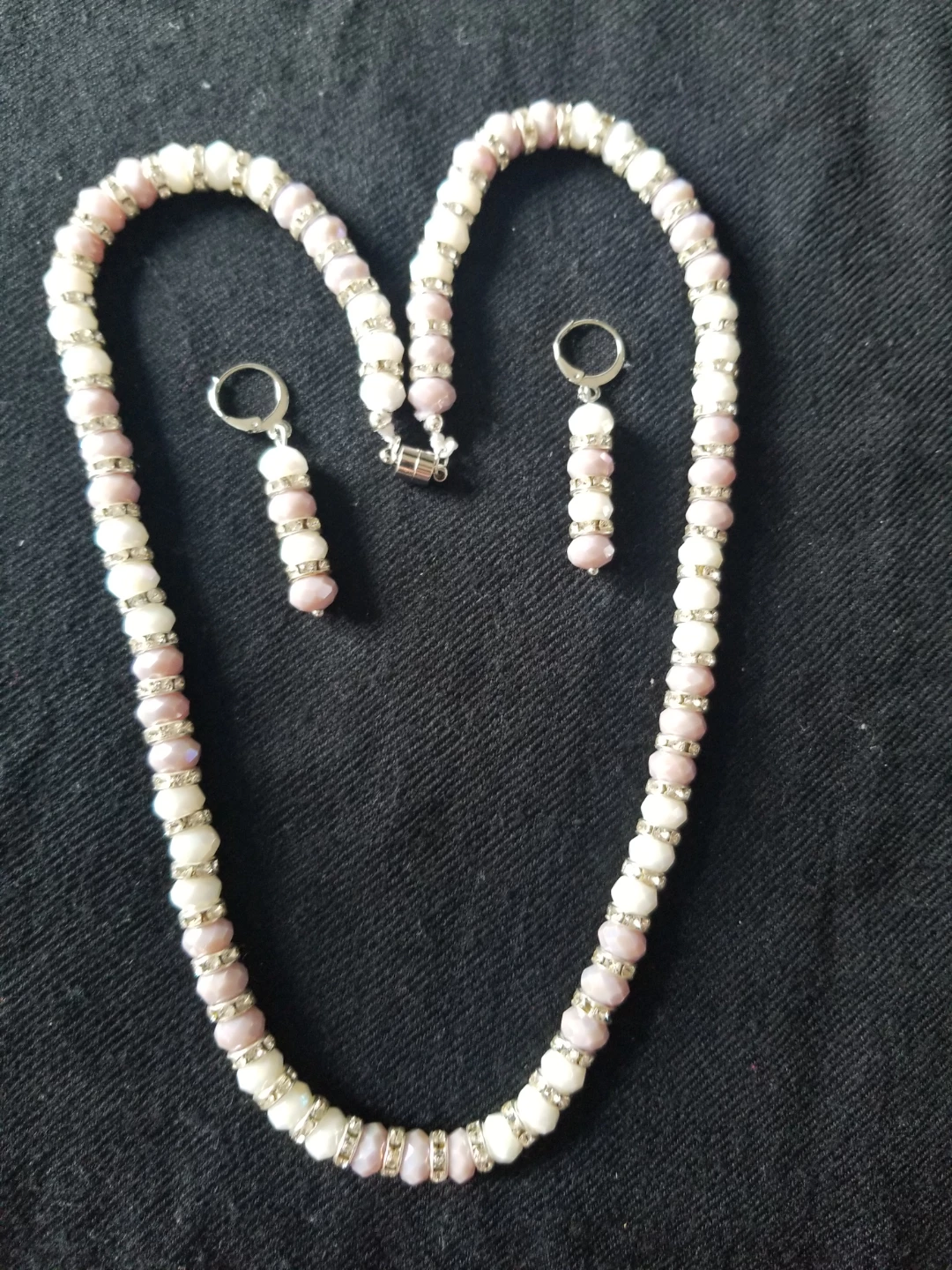 Handmade Beaded Necklace and Earring Set ⚽️