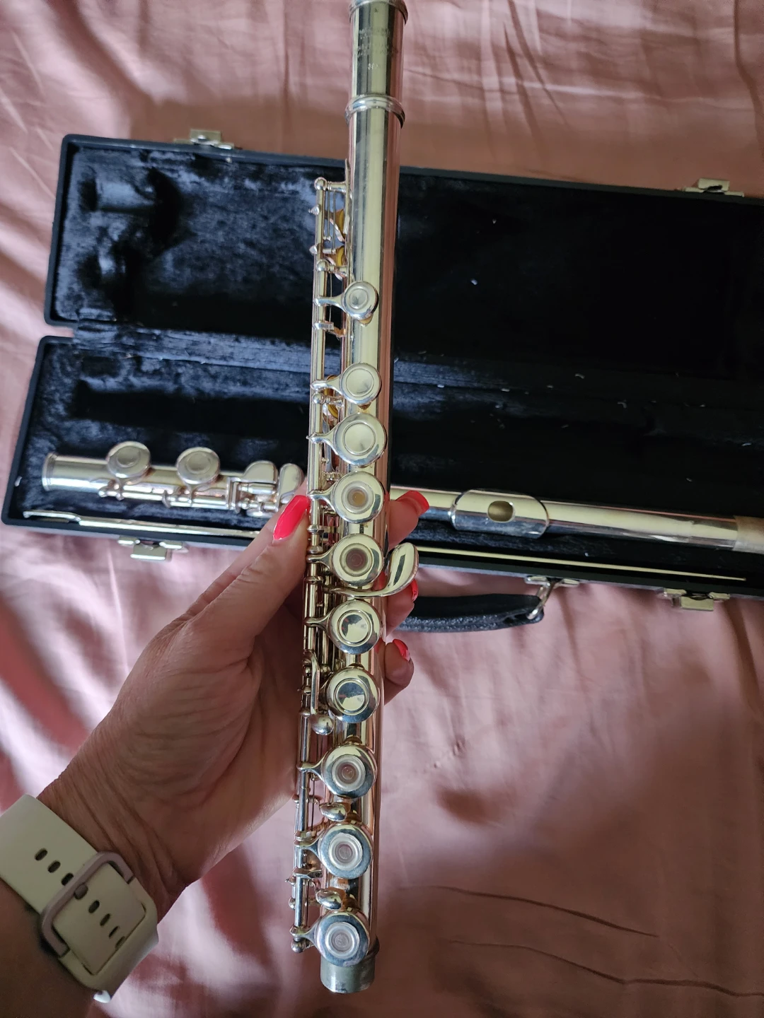 Yamaha YFL 385 II Silver Open Hole Flute - photo 4
