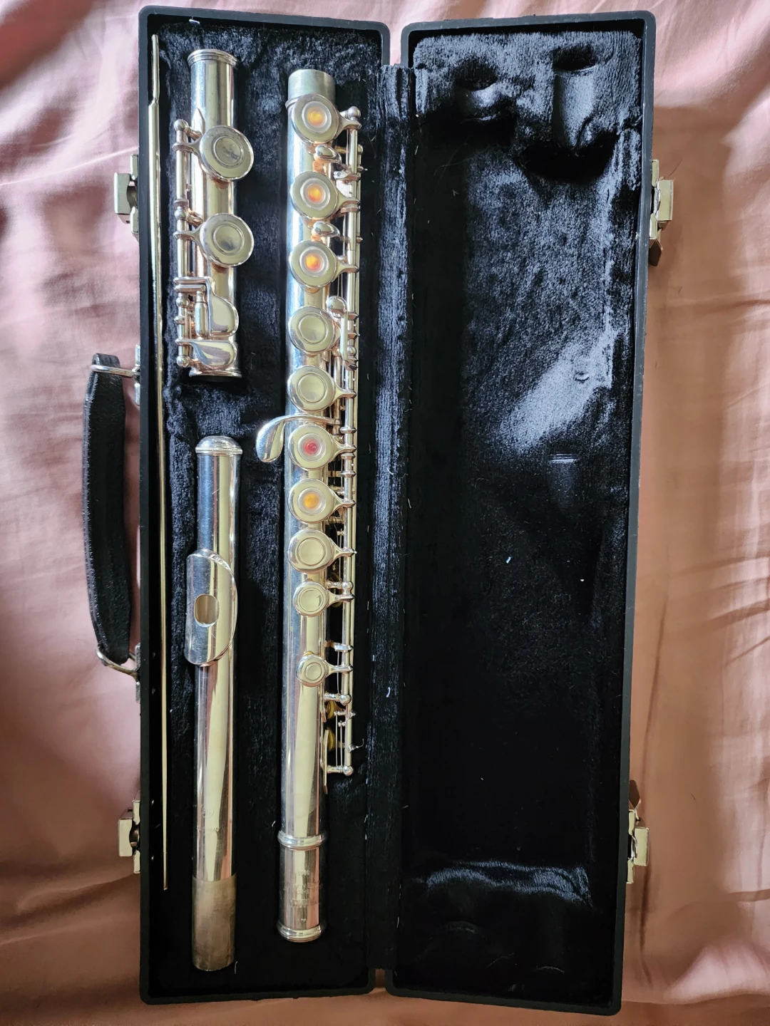 Yamaha YFL 385 II Silver Open Hole Flute