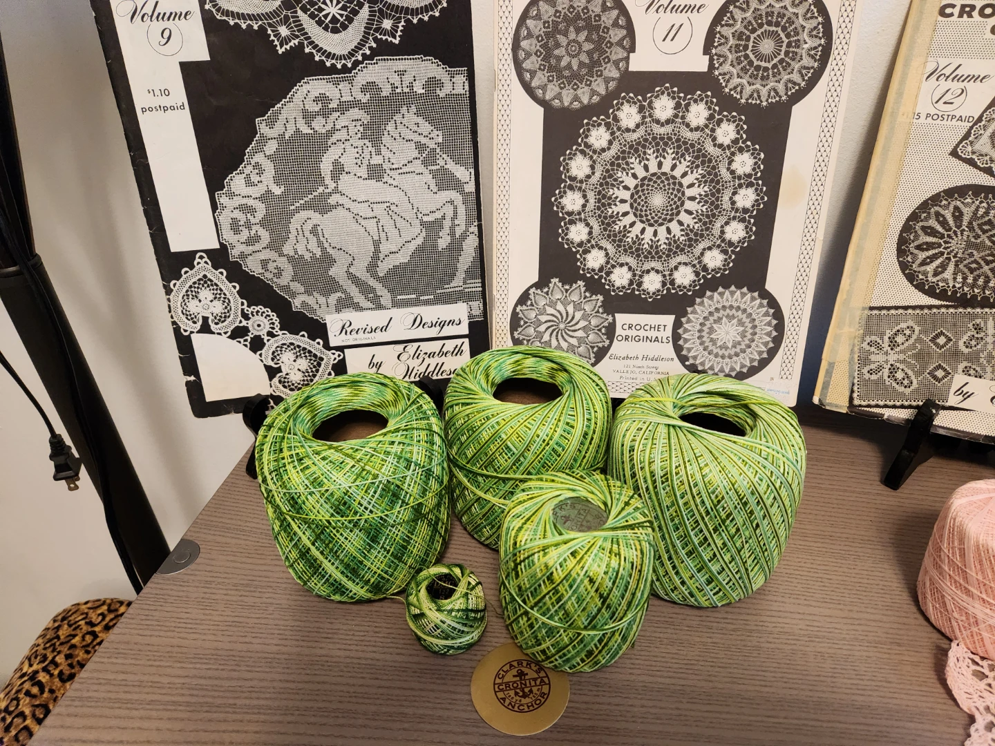 Green Variegated Crochet Thread Set - photo 2