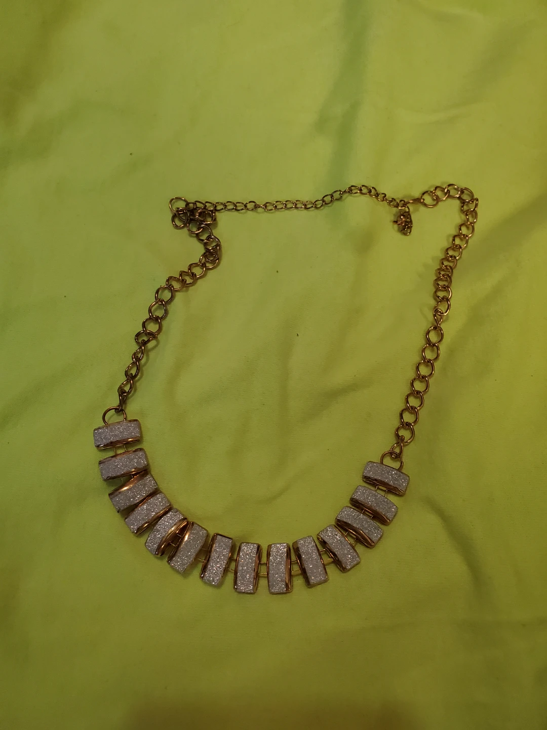 Glittery Statement Necklace