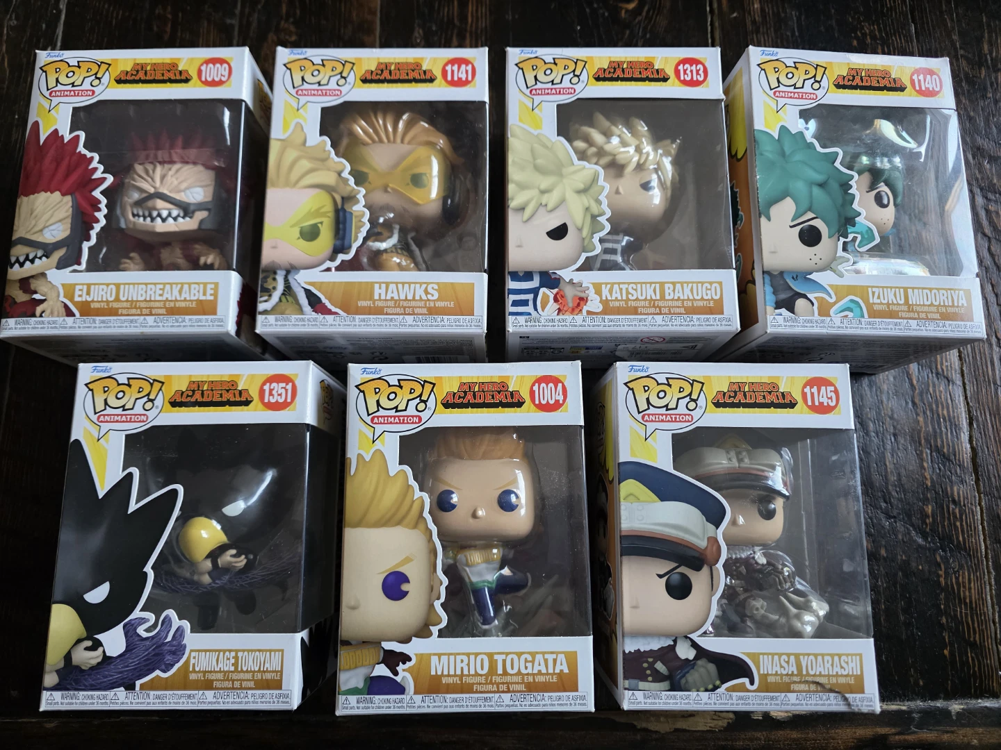 Funko Pop Lot My Hero Acadamia 7 Figures