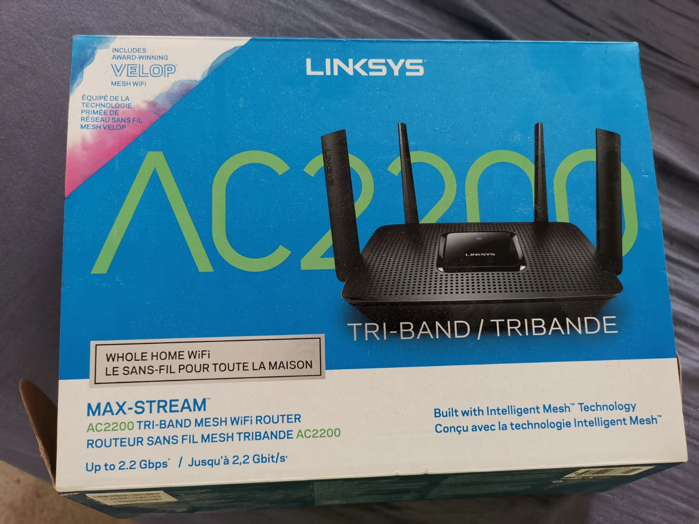 Linksys AC2200 Tri-Band Mesh WiFi Router