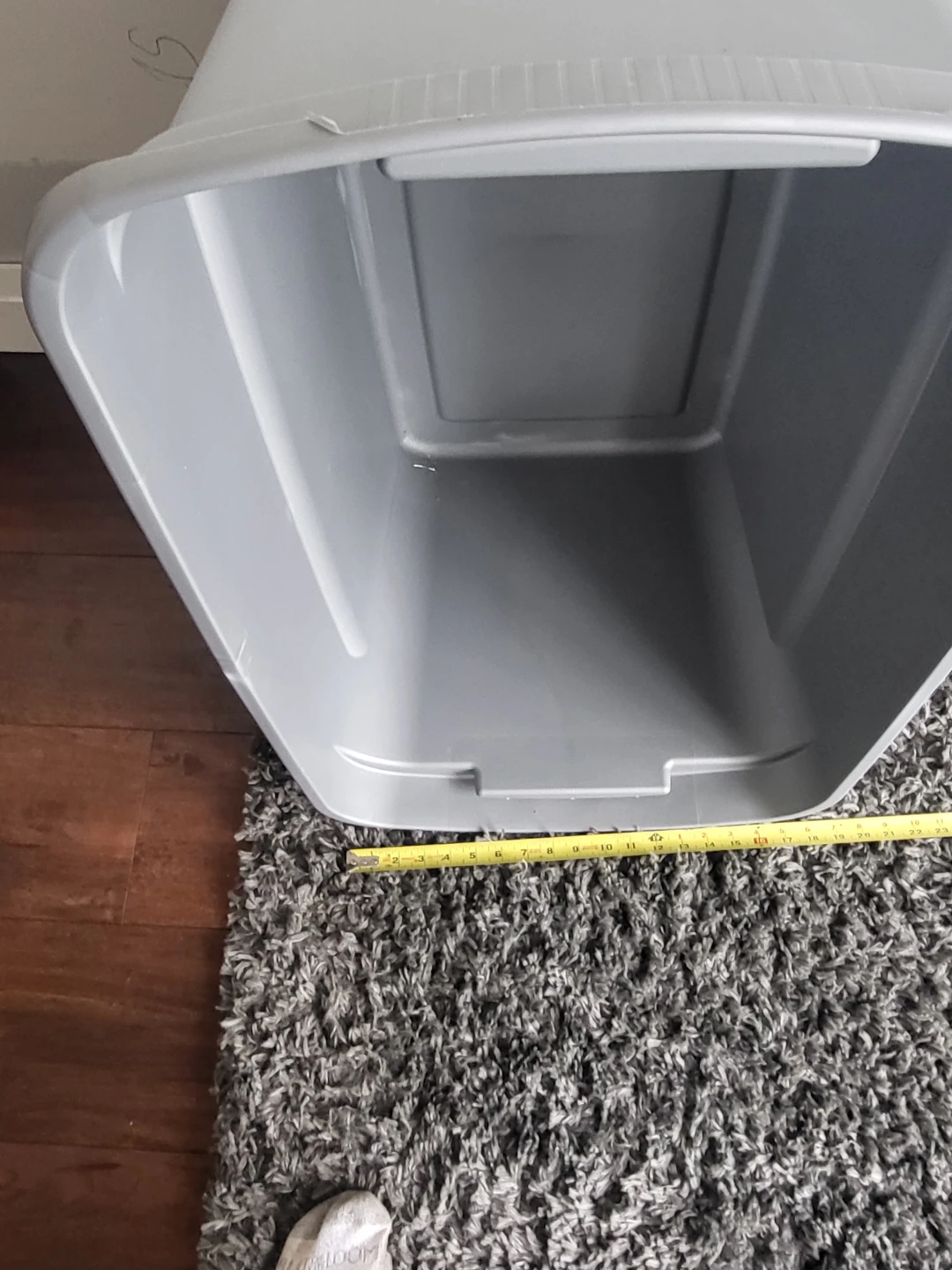 Grey Storage Bins with Lid. Approximately 50 available - photo 3