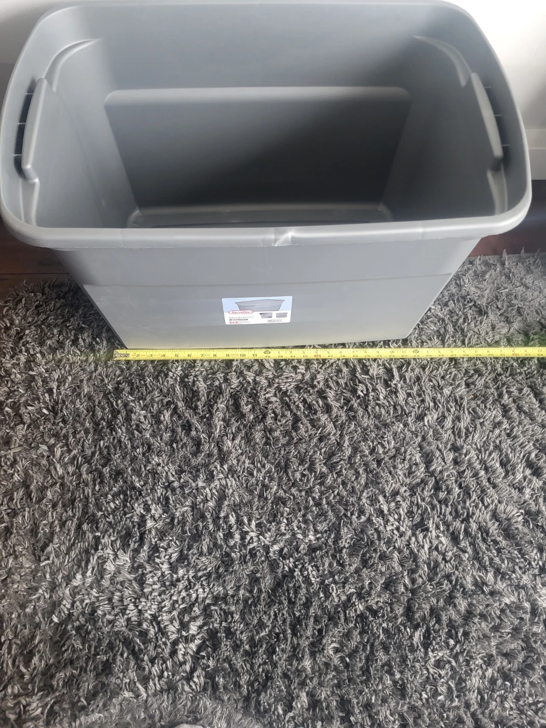 Grey Storage Bins with Lid. Approximately 50 available - photo 4