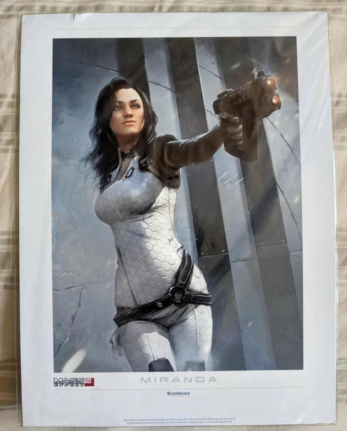 Official Mass Effect 2 Miranda Lithograph Print 9" x 12"
