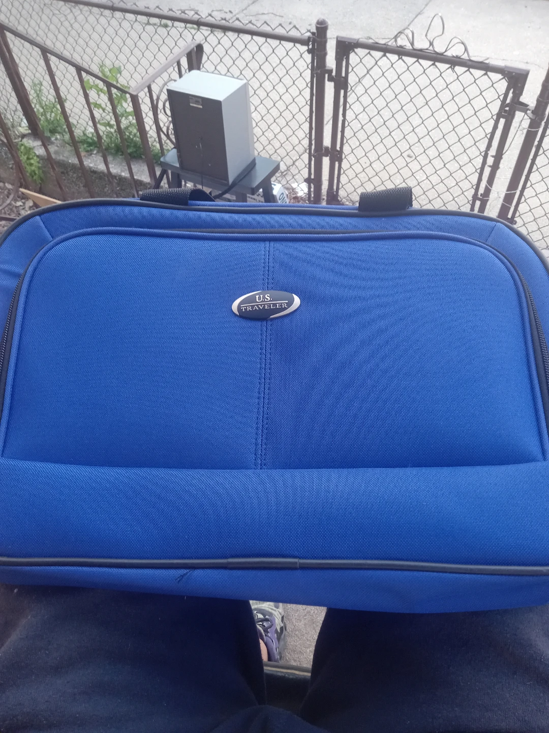 U.S. Traveler Blue Suitcase