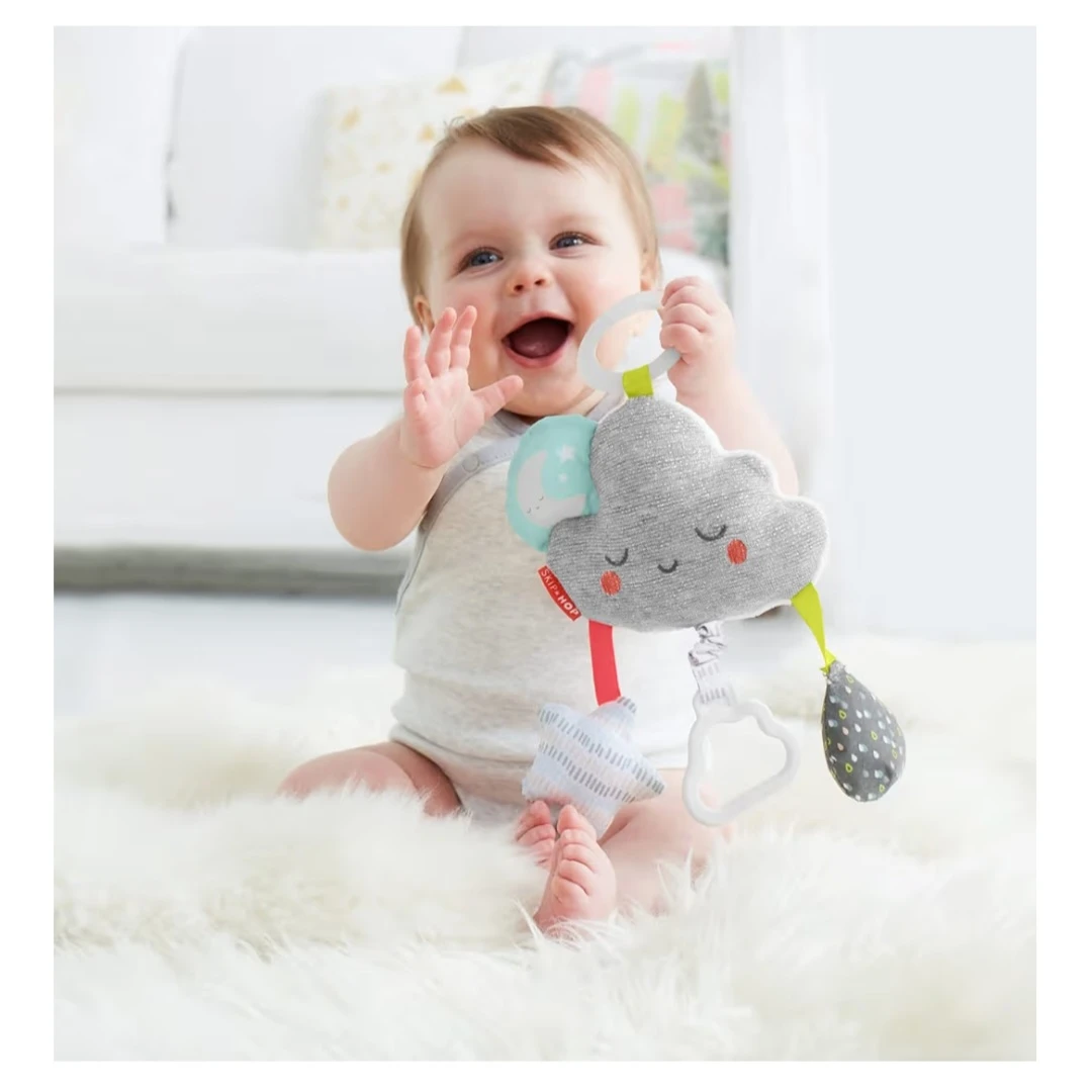 [New] Skip Hop Silver Lining Cloud Jitter Stroller Toy - photo 4