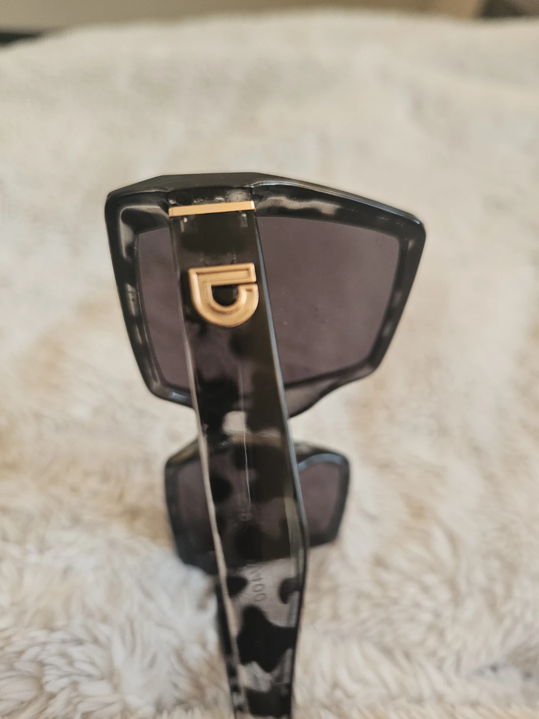 Square Sunglasses with Leopard Print Frame - photo 3