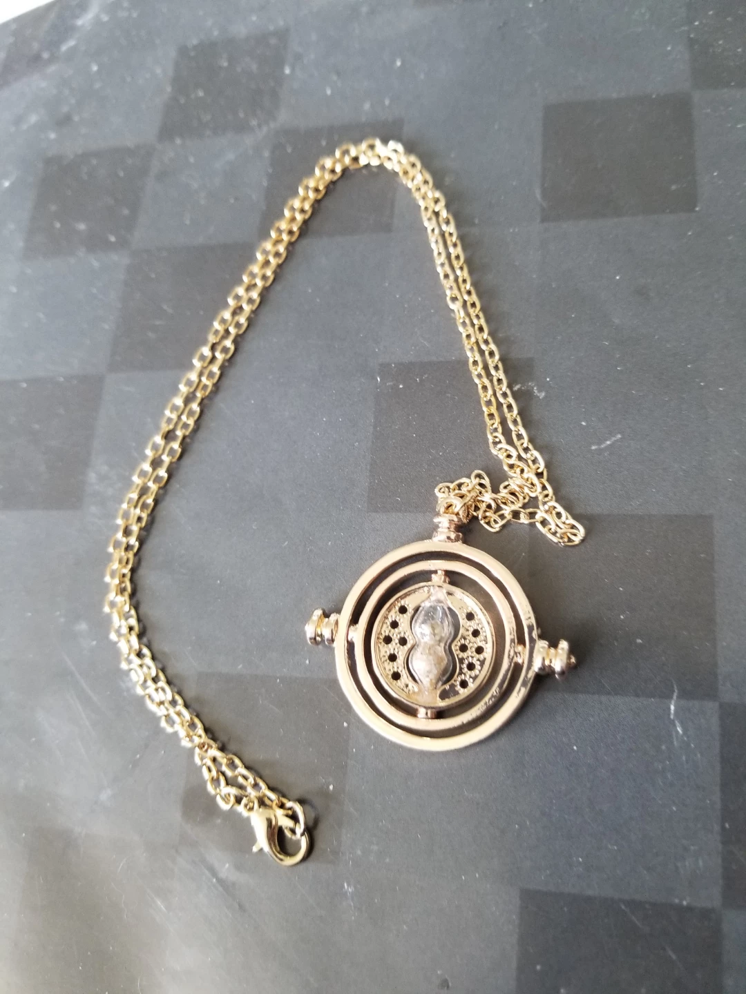 Gold-tone  Harry Potter Time Turner Necklace